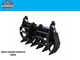 BLUE DIAMOND | Grapple Rake for Mini Skid Steer