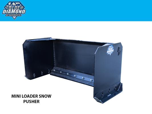 BLUE DIAMOND | snow push for mini loader