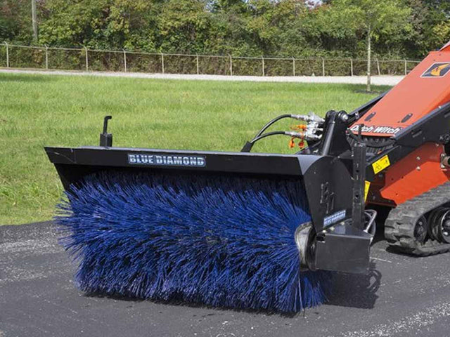BLUE DIAMOND rotary angle broom for mini loader