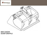 Paladin / Bradco | Scrap Grapple for Mini Loader Skid Steer