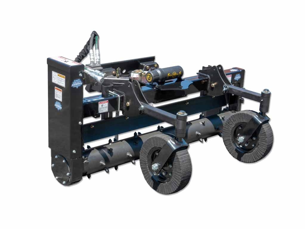 BLUE DIAMOND Power Rake for Mini Skid Steer