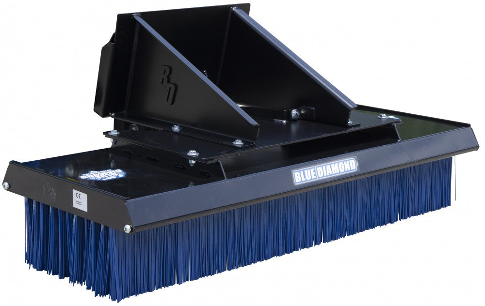 BLUE DIAMOND Push Broom For Mini Skid Steer Loader