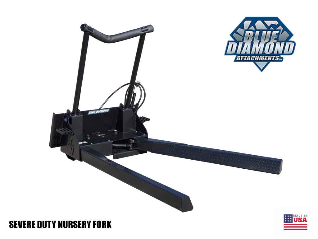 BLUE DIAMOND Nursery Tree Fork for Skid Steer