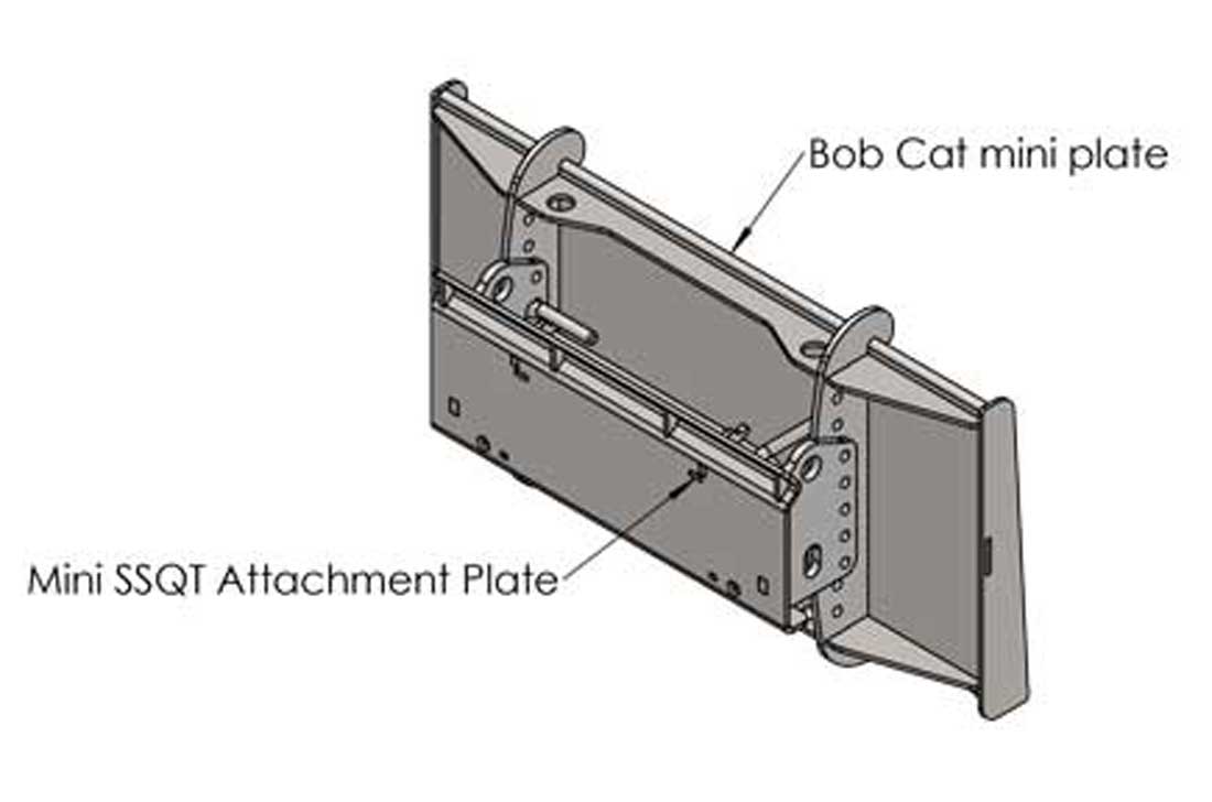 Baumalight DSM230 Manual Rotation Tree Saw For Mini Skid Steers