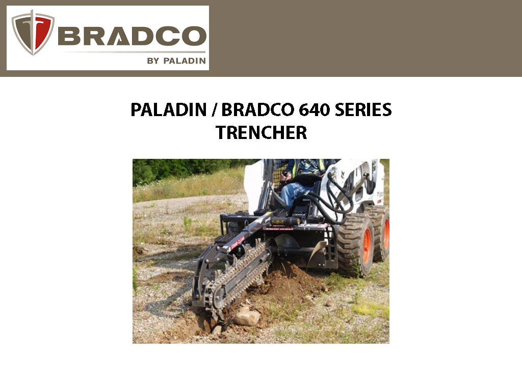 Paladin Trencher 640 Series for Skid Steer