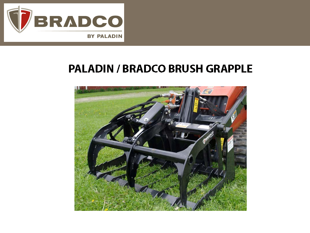 Paladin / Bradco Brush Grapple for Mini Skid Steers