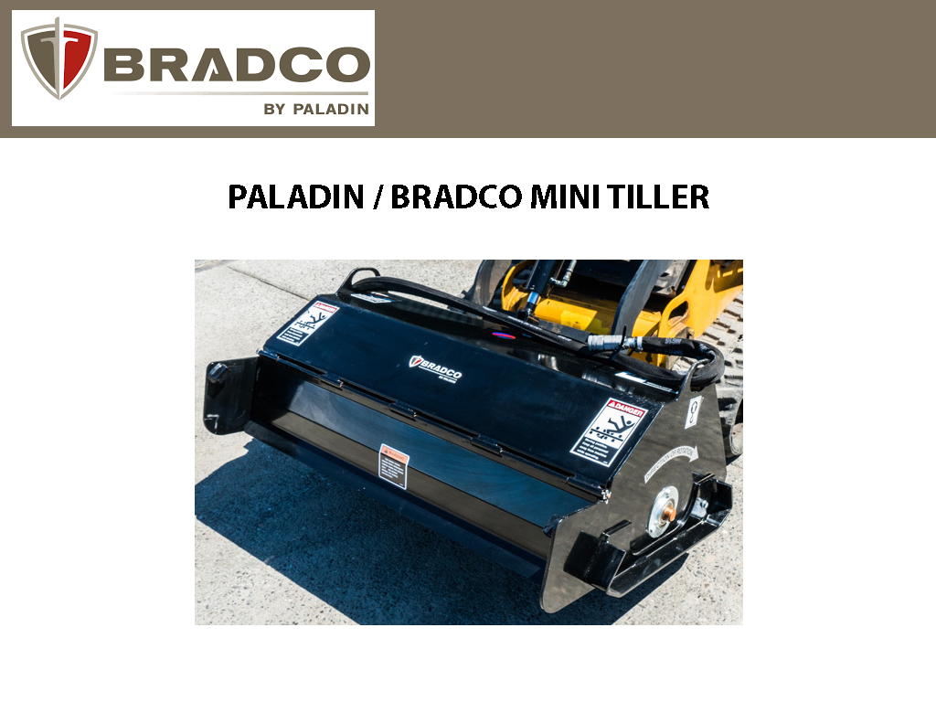 Paladin Mini Tiller for Mini Loaders Skid Steer