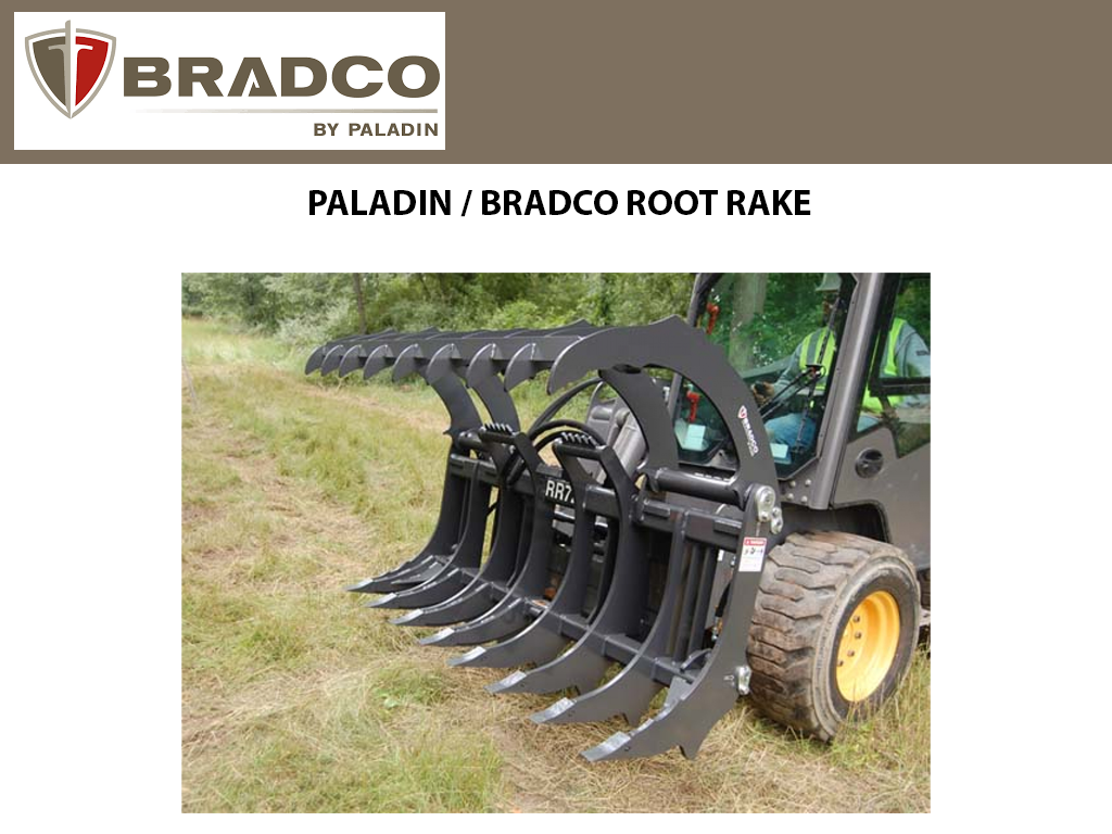 Paladin Root Rake for Skid Steer