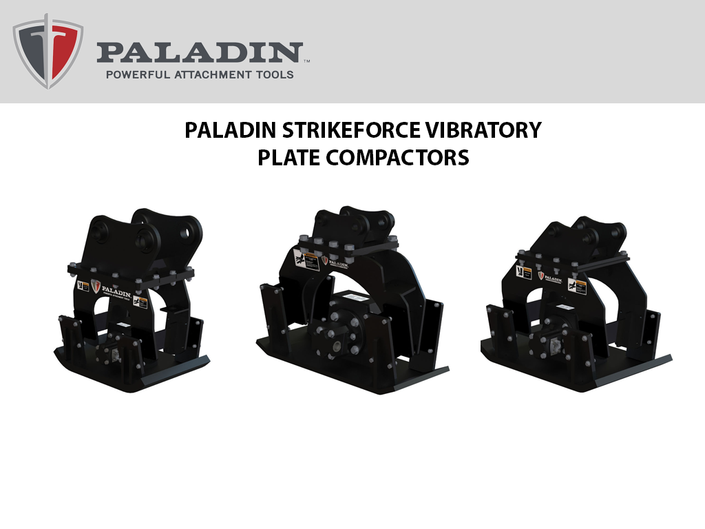 PALADIN StrikeForce EX TCP Vibratory Plate Compactors For Excavator 5000-28000 lbs.