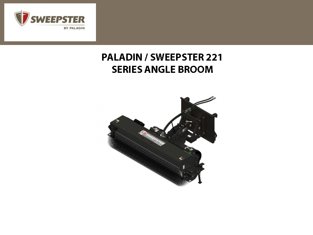 Paladin / Sweepster 221 Series Angle Broom for Wheel Loaders