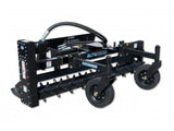 BLUE DIAMOND Extreme Duty Power Rake for Skid Steer, Hydraulic Angle
