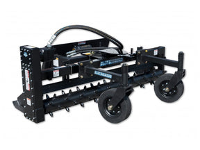 BLUE DIAMOND Extreme Duty Power Rake for Skid Steer, Hydraulic Angle