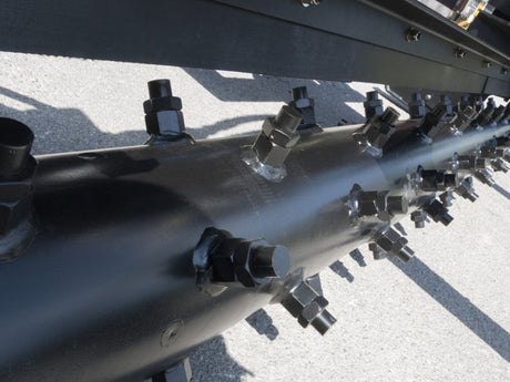 BLUE DIAMOND Extreme Duty Power Rake for Skid Steer, Hydraulic Angle