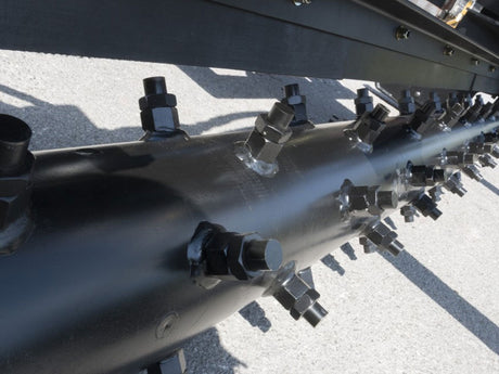 BLUE DIAMOND Extreme Duty Power Rake for Skid Steer, Hydraulic Angle