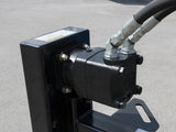 BLUE DIAMOND Extreme Duty Power Rake for Skid Steer, Hydraulic Angle