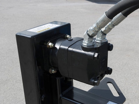 BLUE DIAMOND Extreme Duty Power Rake for Skid Steer, Hydraulic Angle