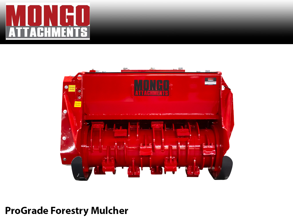 MONGO ProGrade Forestry Drum Mulcher for 7000 - 28000 lbs. Excavators