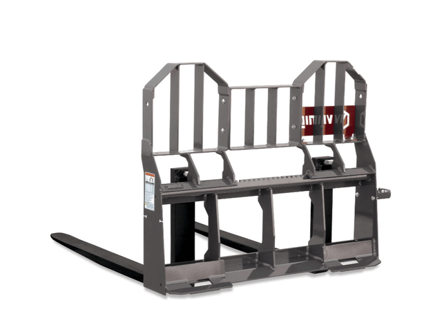 Virnig | Hi-Vis Rail Pallet Fork For Skid Steer