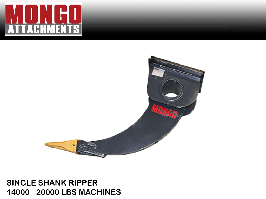 MONGO Extra Thick Ripper Attachment for Excavators 14000-20000 lbs.