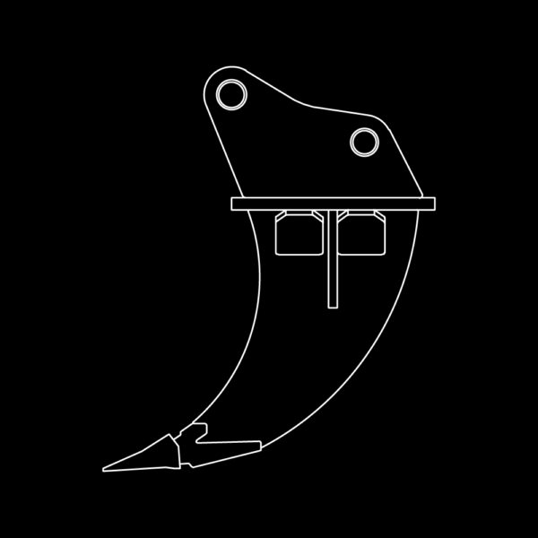 WAIN ROY Ripper Tooth Frost Ripper for Excavators up to 280,000 lbs.