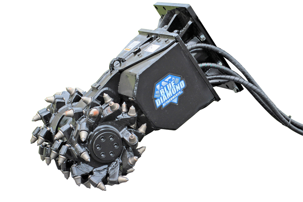 BLUE DIAMOND Rock & Concrete Grinder For Skid Steer