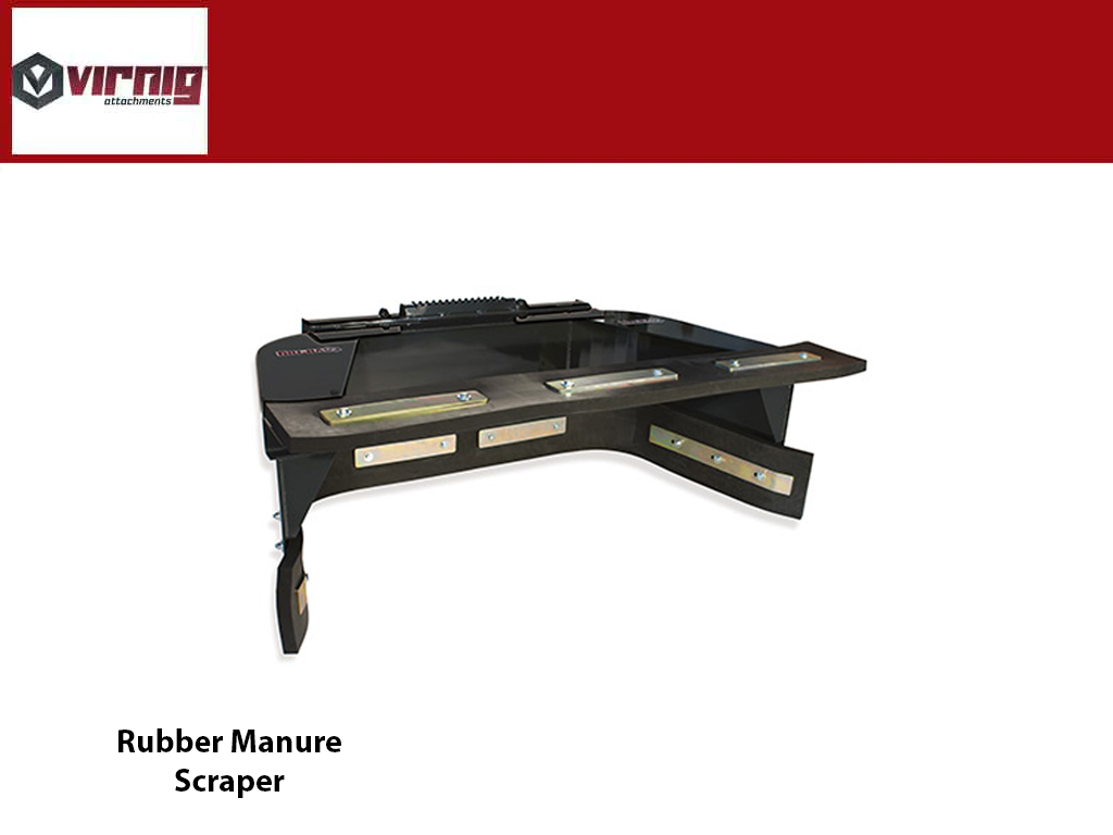 Virnig Rubber Manure Scraper For Skid Steer