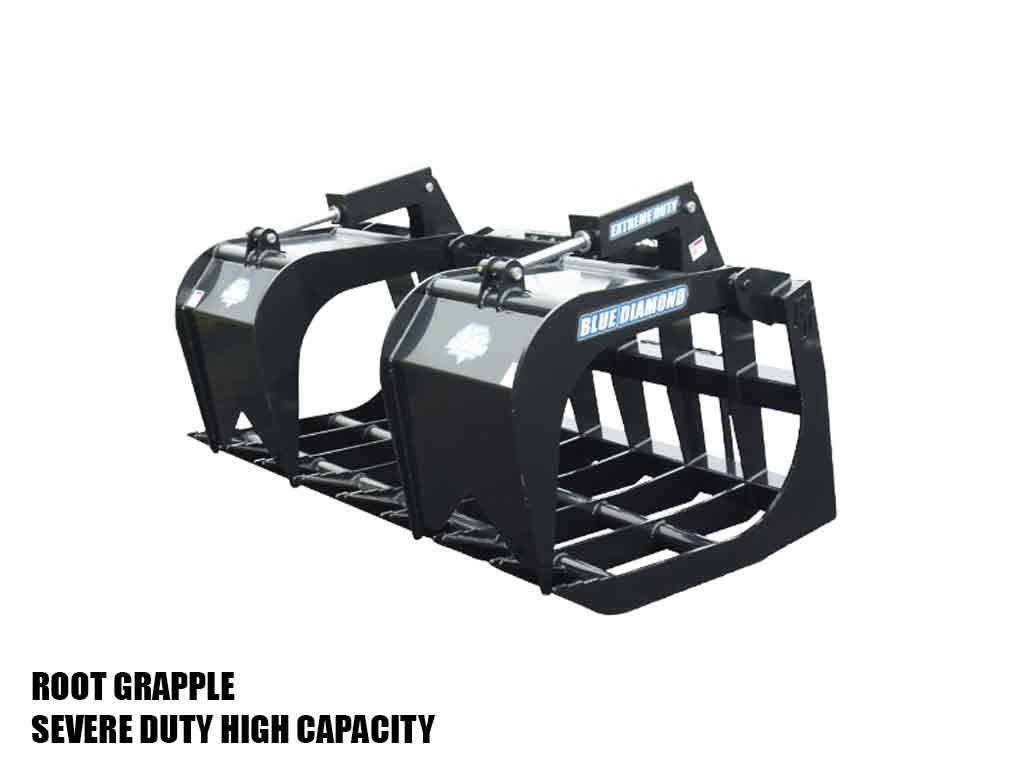 BLUE DIAMOND Root Grapple for Skid Steer Loader