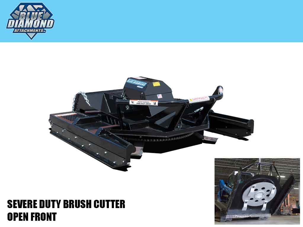 BLUE DIAMOND Severe Duty Brush Cutter for Skid Steer Loader