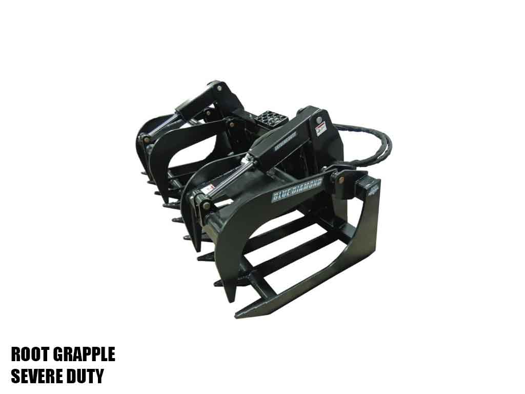 BLUE DIAMOND Root Grapple for Skid Steer Loader