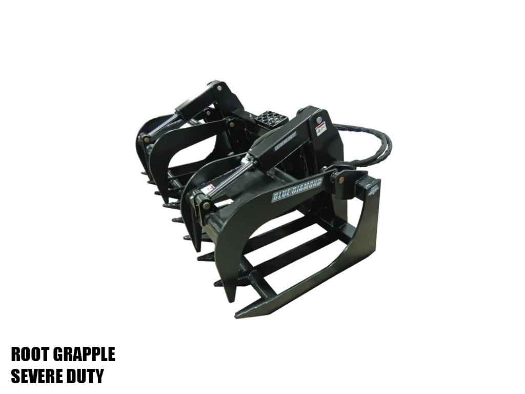 BLUE DIAMOND | Root Grapple for Skid Steer Loader