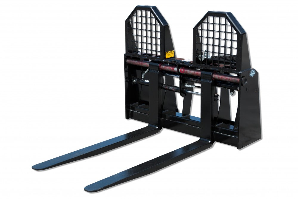 BLUE DIAMOND Hydraulic Adjusting Pallet Forks for Skid Steer