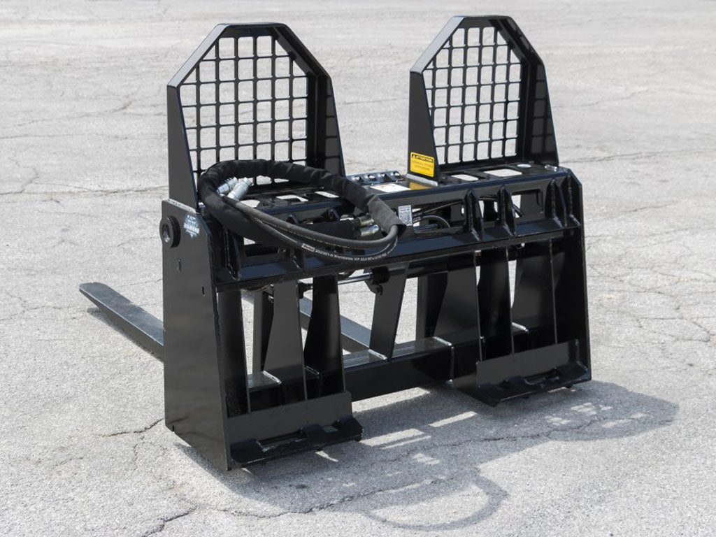 BLUE DIAMOND Hydraulic Adjusting Pallet Forks for Skid Steer