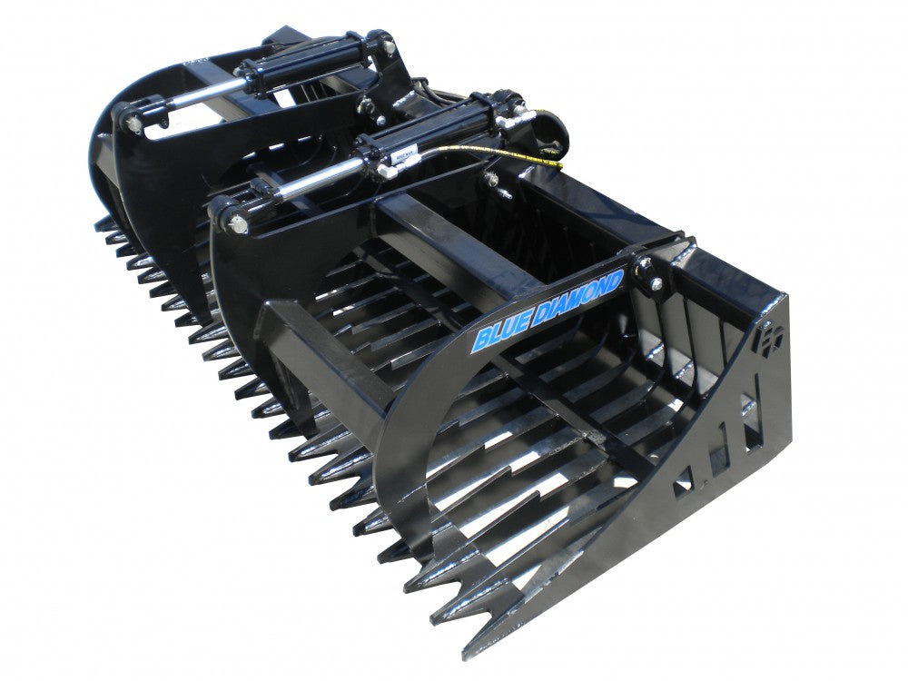 BLUE DIAMOND | Rock Grapple for Skid Steer Loader