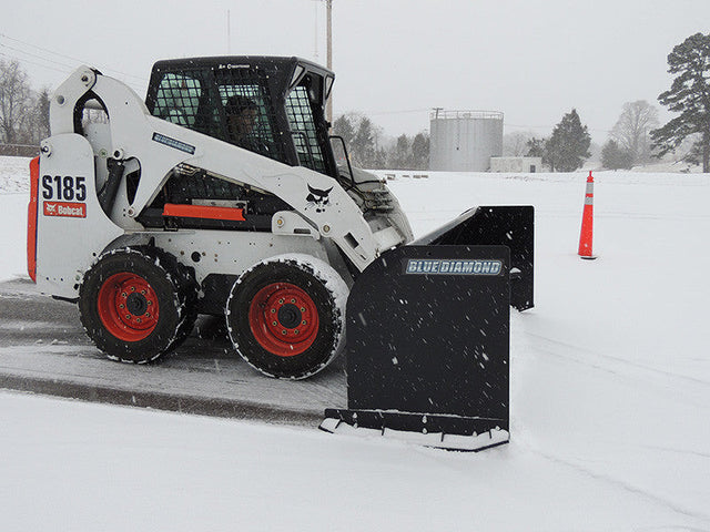 BLUE DIAMOND | Snow Pusher for Skid Steer - Heavy & Standard Duty
