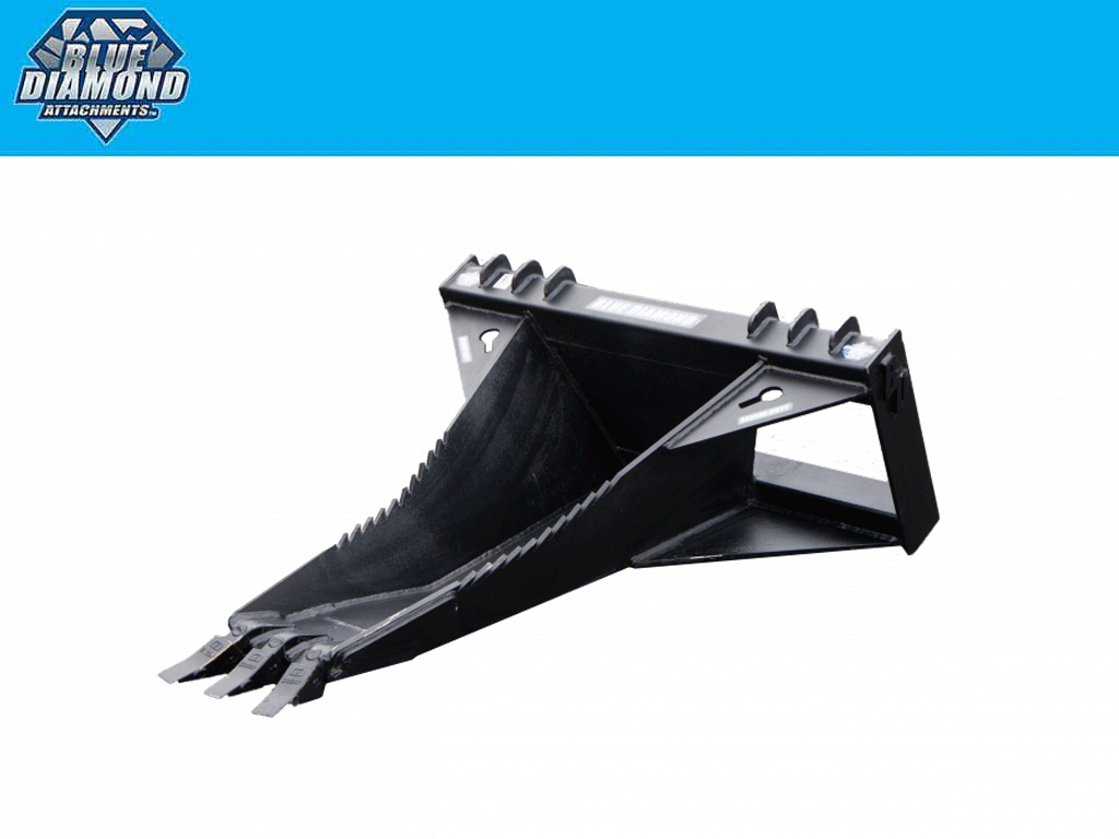 BLUE DIAMOND | Stump Bucket for Skid Steer