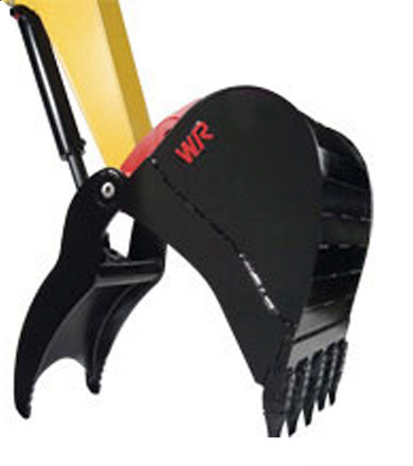 WAIN ROY Hydraulic Direct Main Pin Thumb for excavators and backhoe loaders with no-link design for secure material gripping