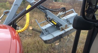 Attachment on a vehicle in an outdoor setting