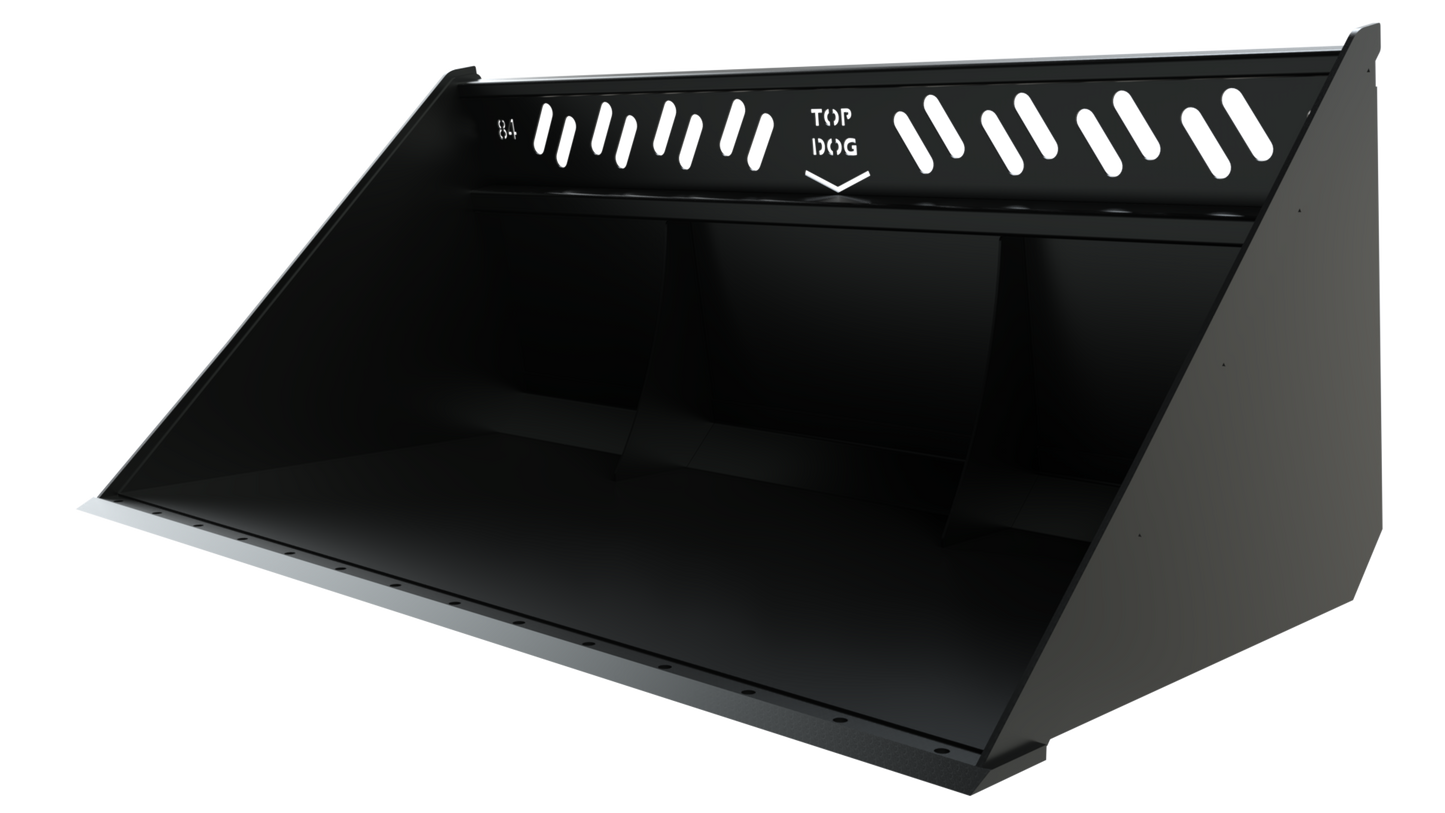 Top Dog Attachments | Skid Steer Snow Bucket