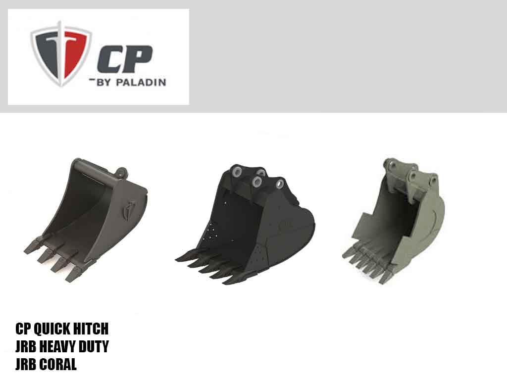 PALADIN / CP Dirt Buckets for 3 Metric Ton Class Excavators