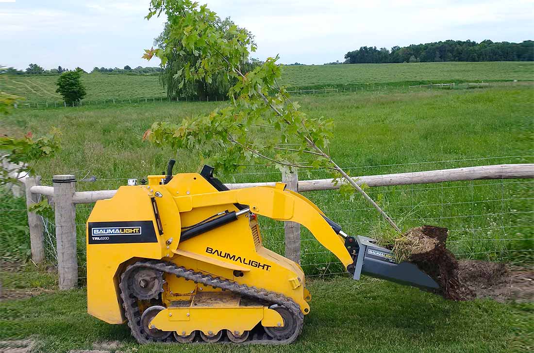 Baumalight Tree Spade | Model X4C | For Mini Skid Steer – Skid Steer Store