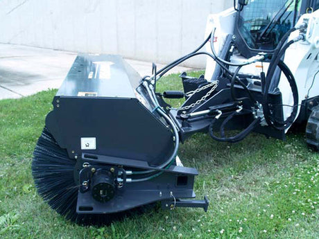 Paladin Sweepster QCSS Manual Angle Broom 220 Series, Poly-Wire Brush for Skid Steer