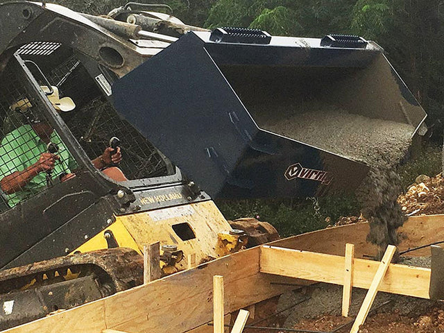 Virnig Concrete Bucket For Skid Steer Loader