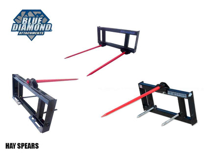 BLUE DIAMOND | Hay Spear for Skid Steer