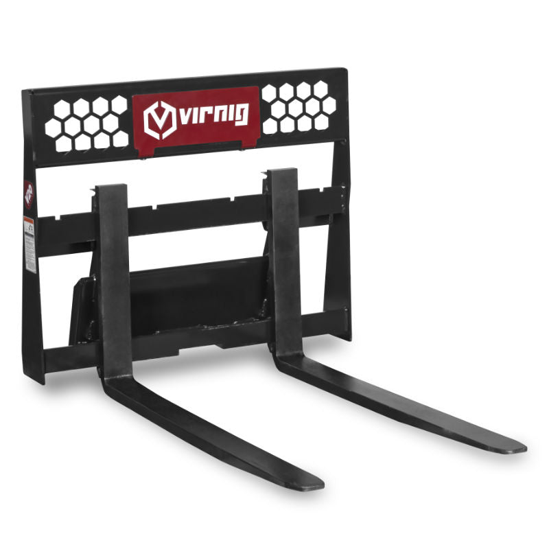 Virnig v20 Rail Pallet Fork for Mini Skid Steer