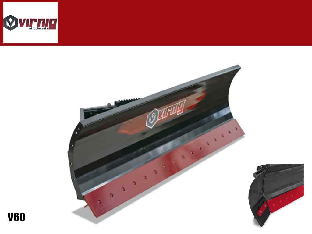 Virnig V60 Angle Snow Blade with trip edge and oscillation