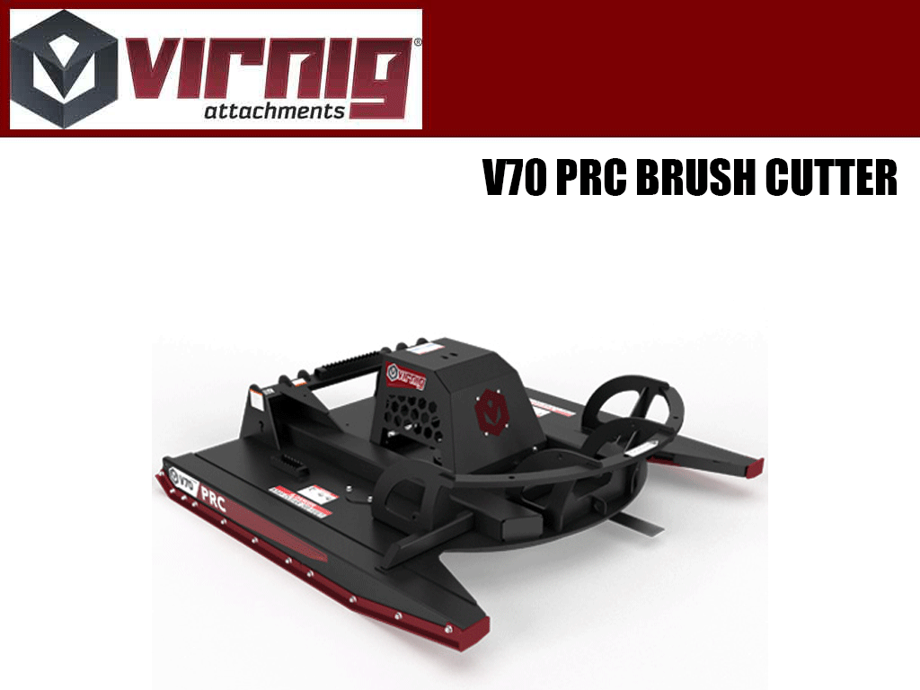 VIRNIG V70 Rotary Brush Cutter for Skid Steer