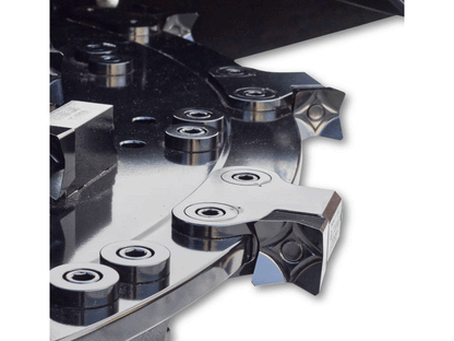 Close up shot of the Virnig V70 Tree Disc Mulcher for Skid Steer