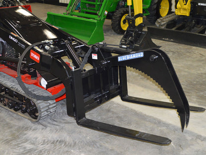 BLUE DIAMOND | Grapple Fork For Mini Skid Steer