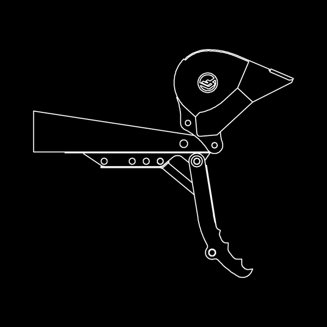 WAIN ROY Weld on Rigid thumb For Excavators and TLB