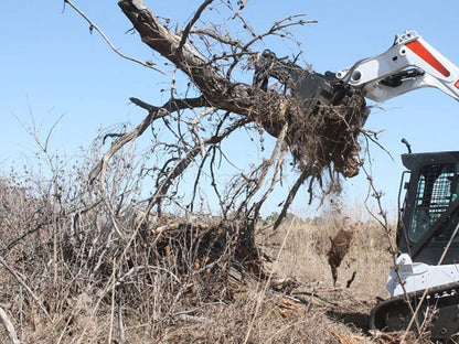 Virnig V60 Root Rake Grapple for Skid Steer Loader